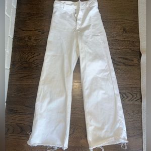 HIGH-WAISTED ZARA MARINE STRAIGHT JEANS